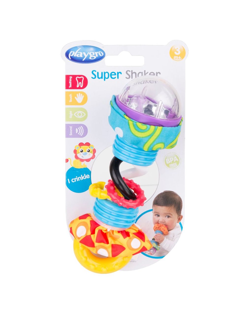 Super shaker rattle + teether - Playgro