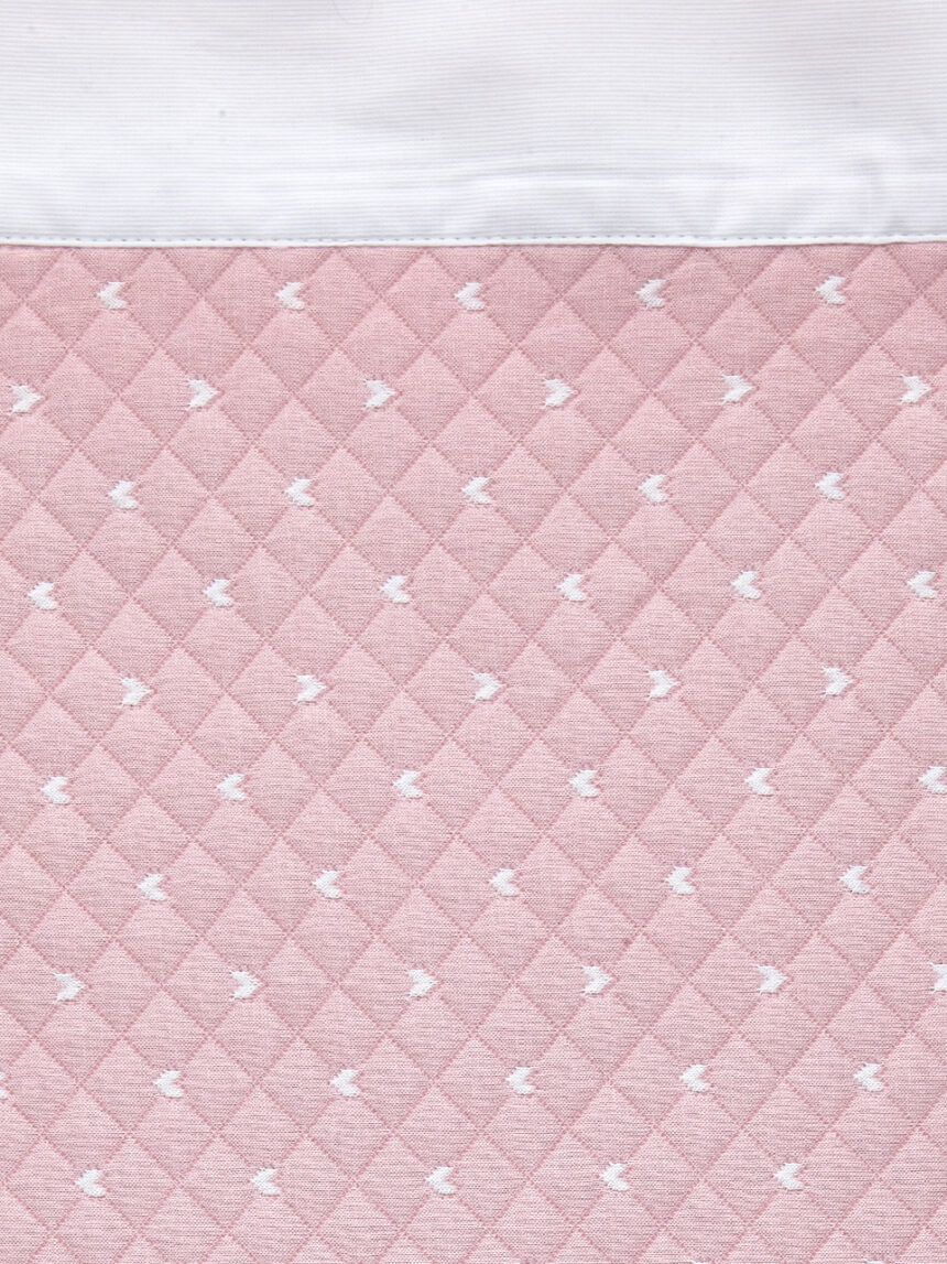 Letto - coperta letto estiva rosa con bordo bianco - Prénatal