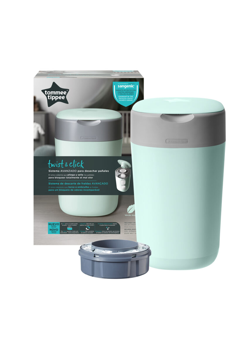 Twist&amp;click contenitore verde - Tommee Tippee