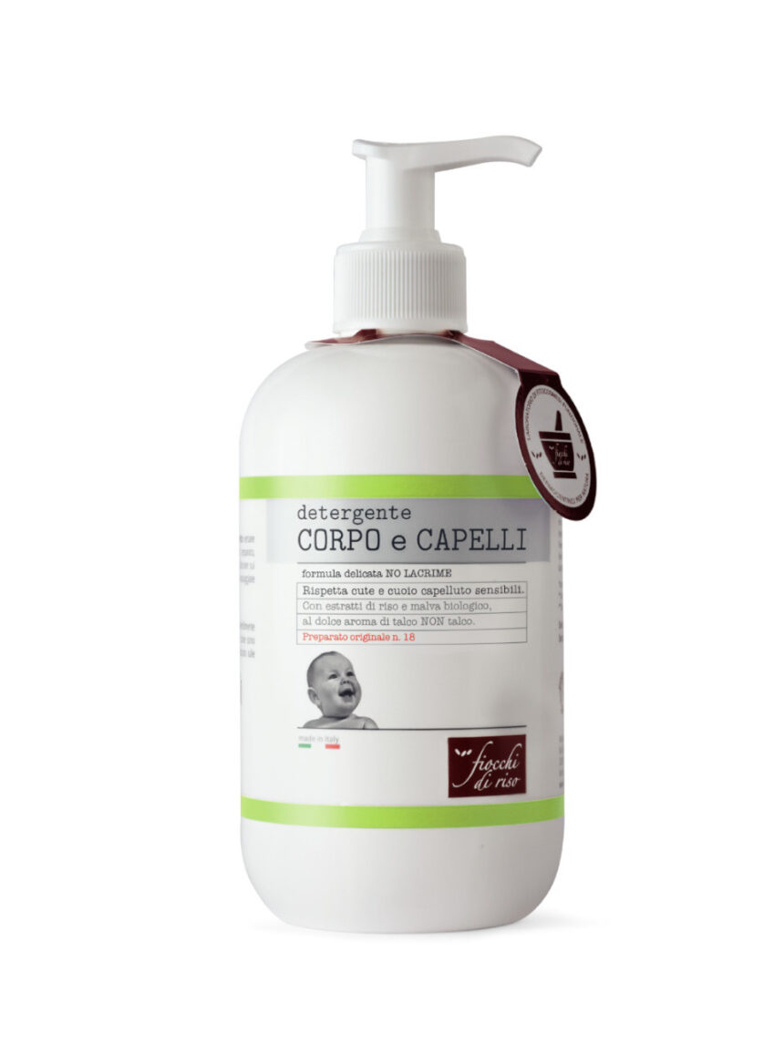 Detergente corpo e capelli talco – 400 ml - Fiocchi di Riso