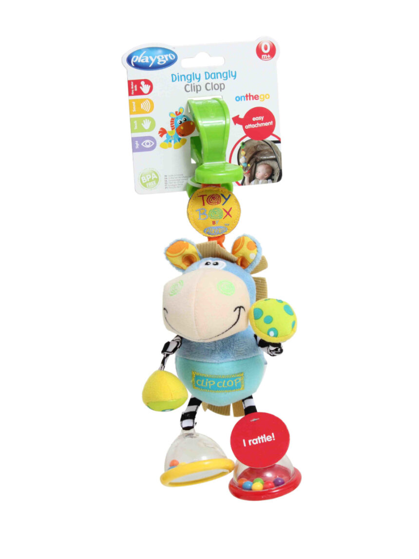 Playgro - toy box dingly dangly clip clop (small header card) - Playgro
