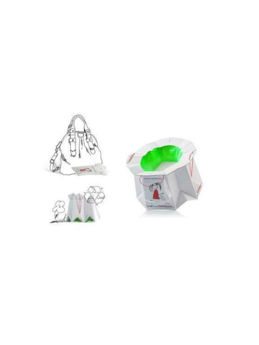Vasino da viaggio usa e getta monouso biodegradabile per bambini - Tron