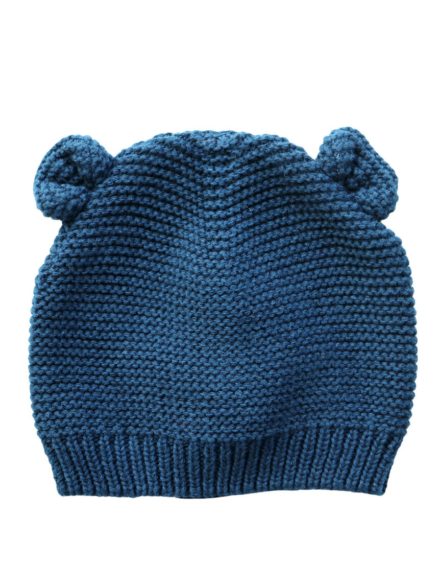 Cappello in tricot blu con orecchie - Prénatal