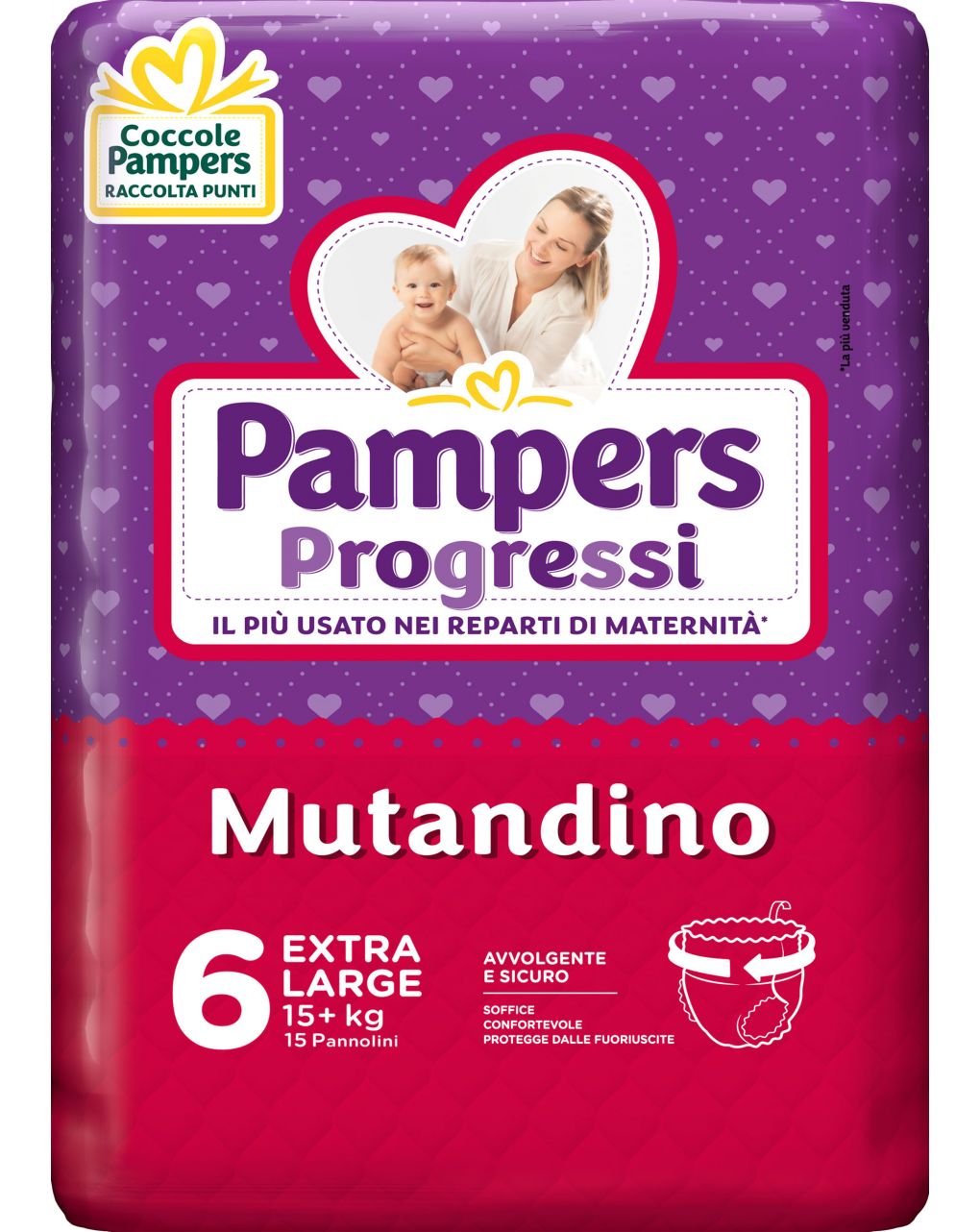 Pampers - pannolini progressi mutandino tg. 6 (15 pz) - Pampers