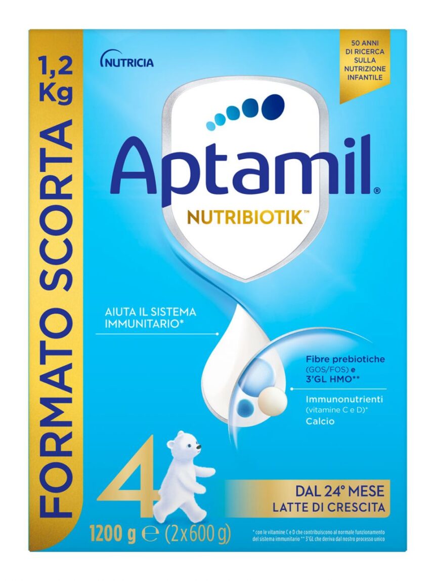 Aptamil nutribiotik 4 latte di crescita in polvere - 1.2 kg - Aptamil