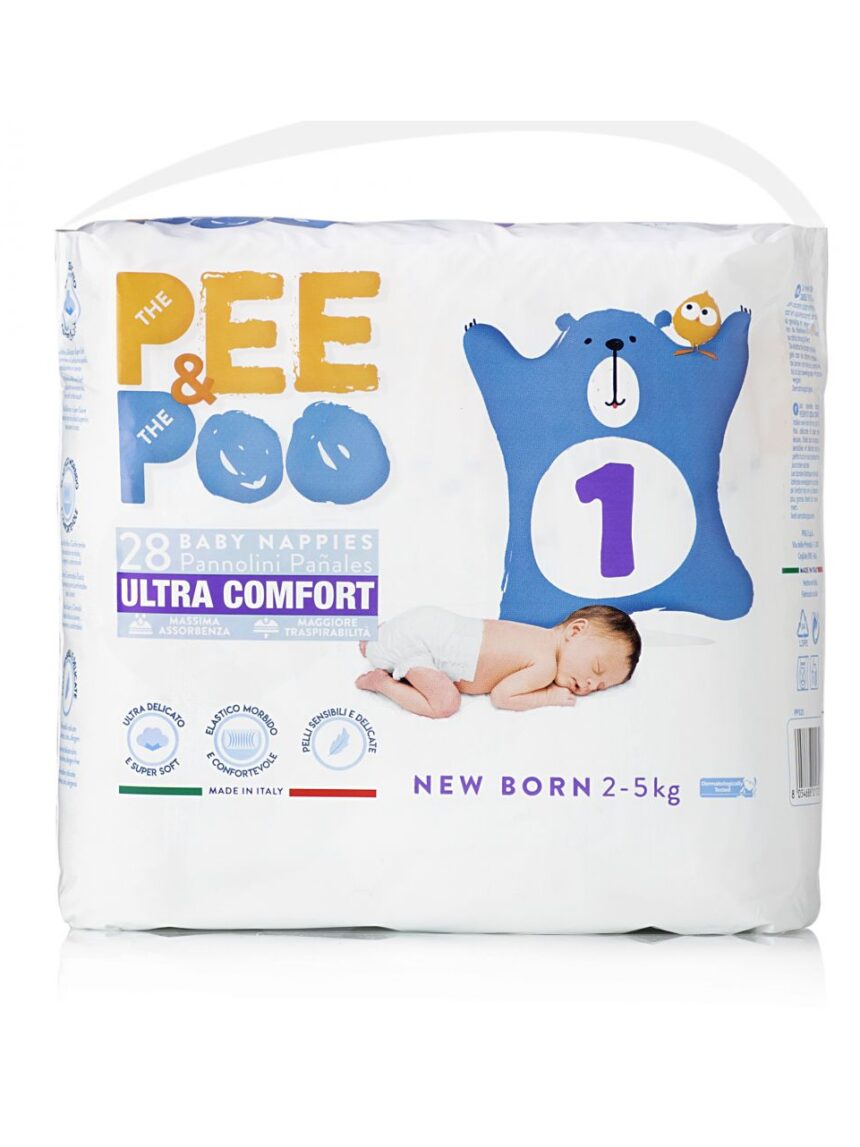 Pee&amp;poo - new born tg 1 28 pz - The Pee &amp; The Poo