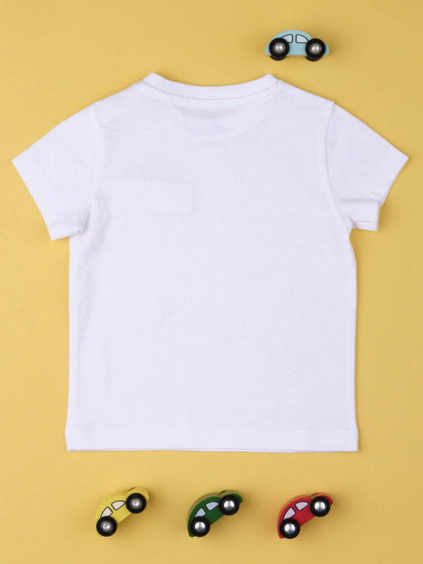 T-shirt boy taschino "white" - Prénatal