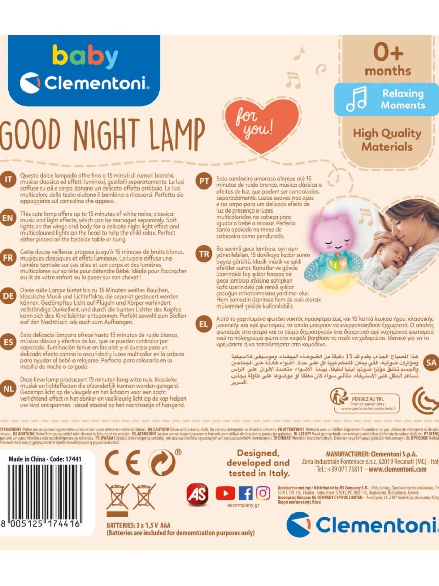 Babyclementoni - lampada notturna - Baby Clementoni