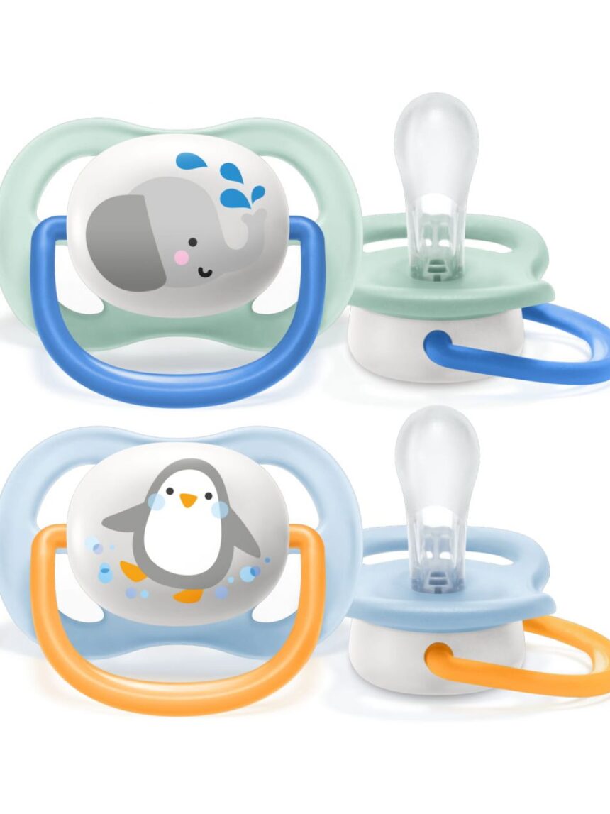 Philips avent 2 succhietti ultra air collection 0-6m maschio - animaletti - Avent, Philips Avent