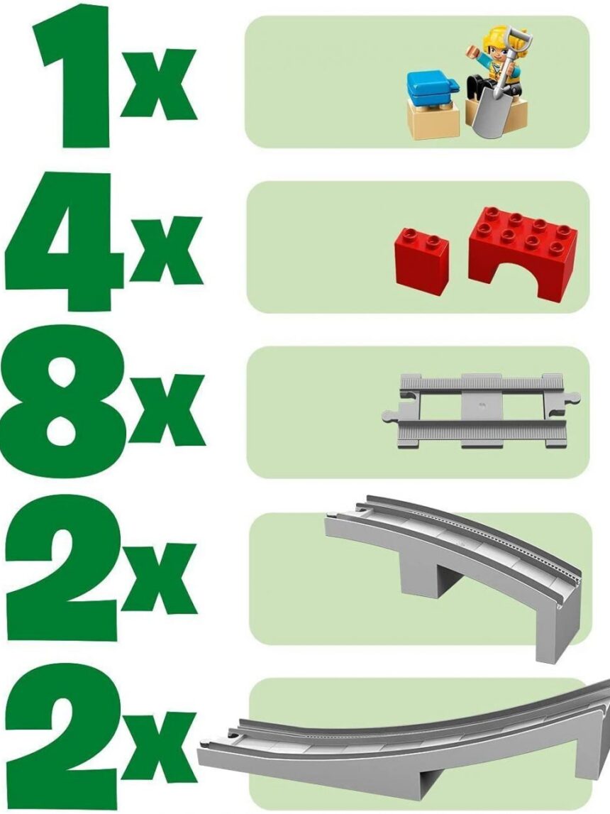 Lego duplo ponte e binari ferrovia - 10872 - LEGO Duplo