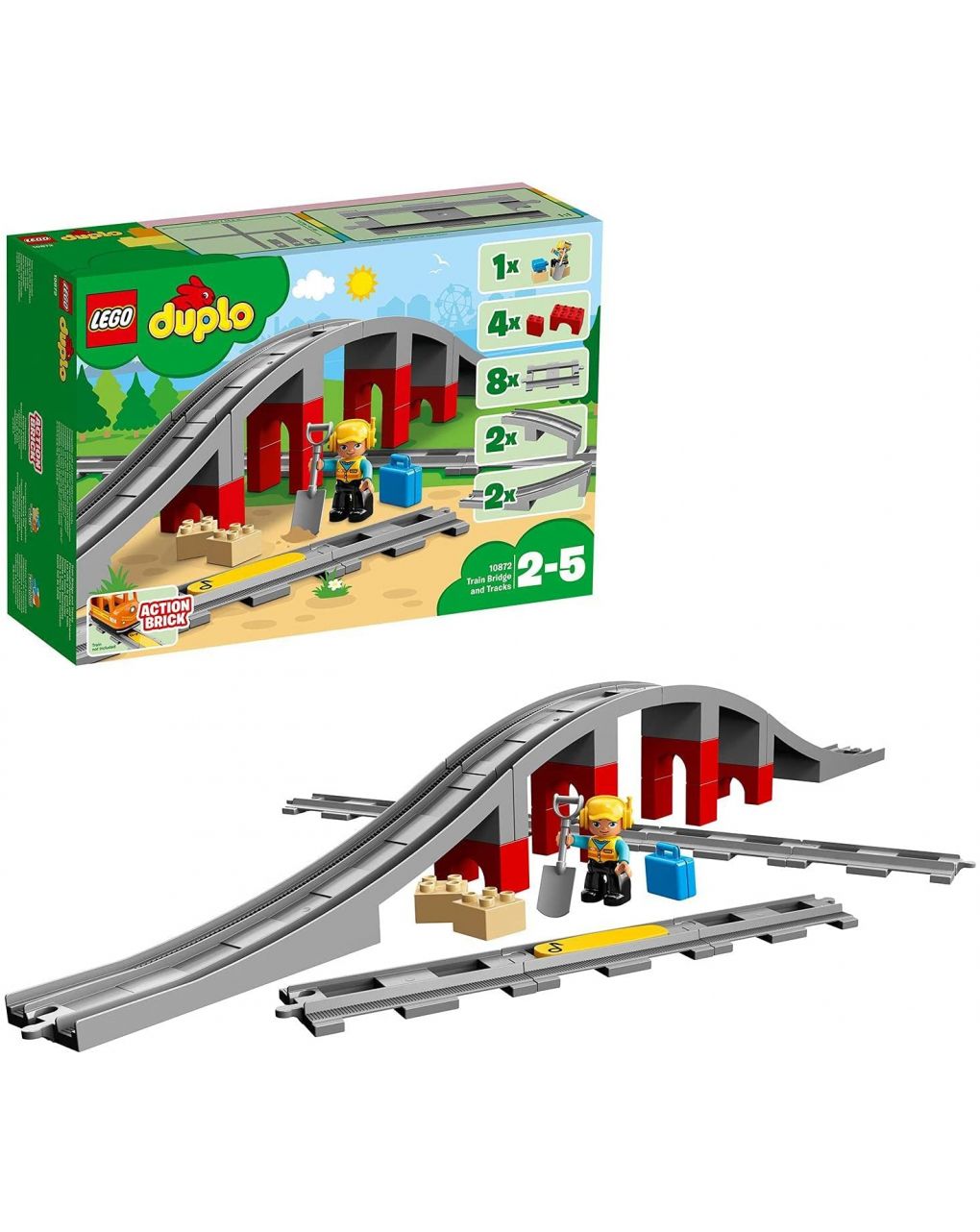 Lego duplo ponte e binari ferrovia - 10872 - LEGO Duplo