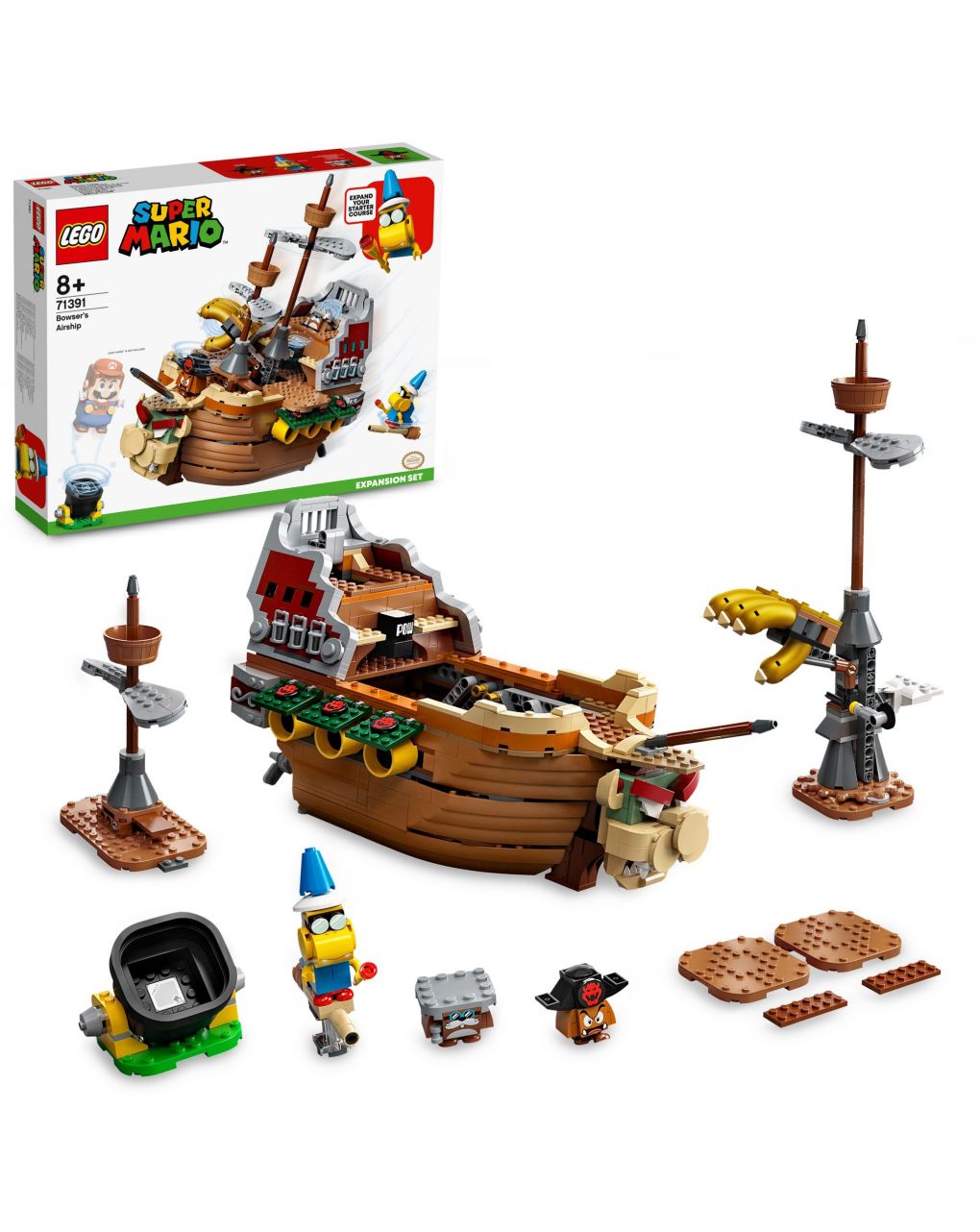 Lego super mario - il veliero volante di bowser - pack di espansione - 71391 - LEGO