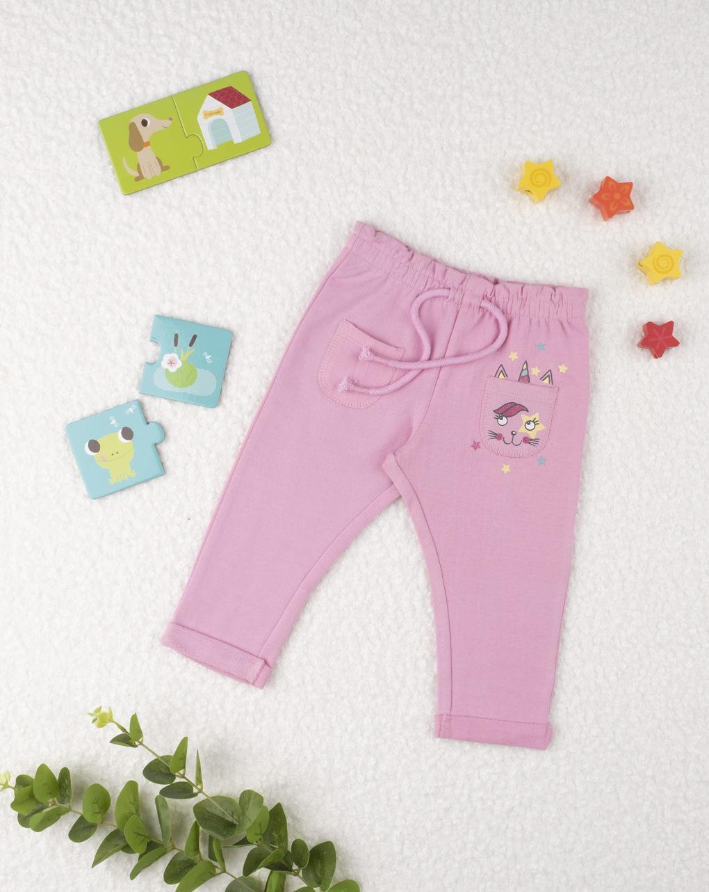 Pantalone girl pink "unicorno" - Prénatal