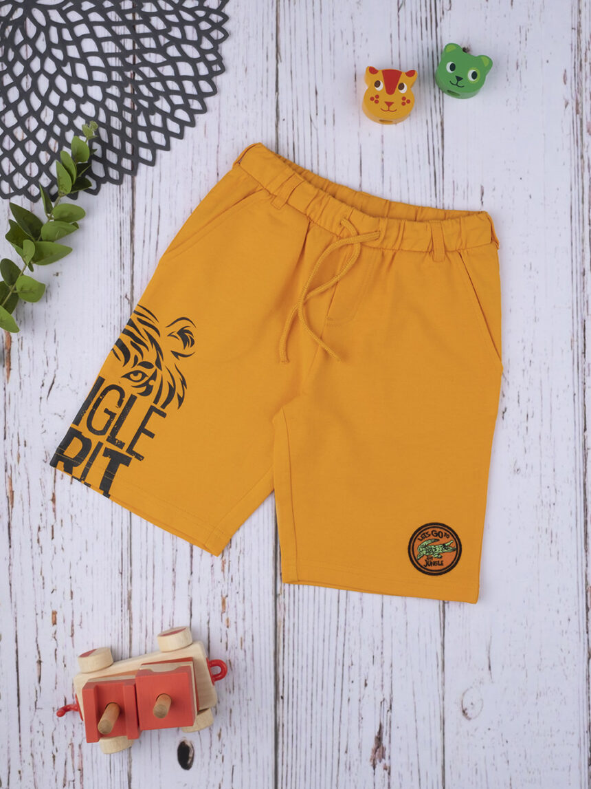 Shorts boy "jungle" yellow - Prénatal