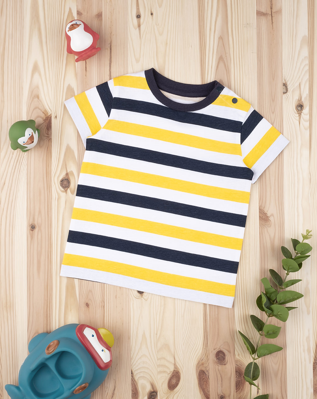T-shirt boy yellow & blue - Prénatal