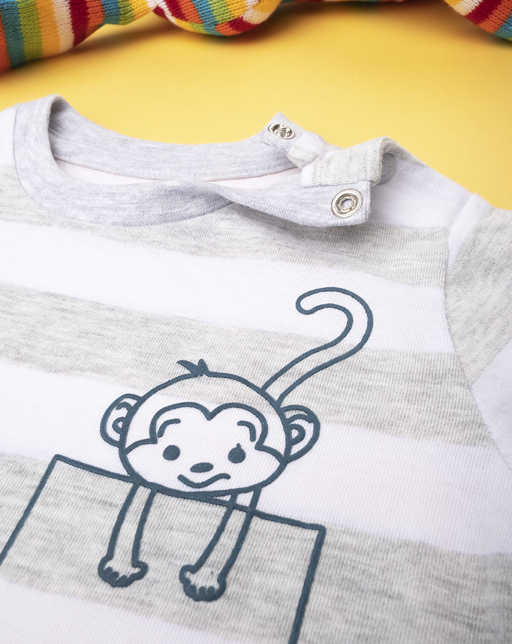 T-shirt boy rigata "scimmietta" - Prénatal