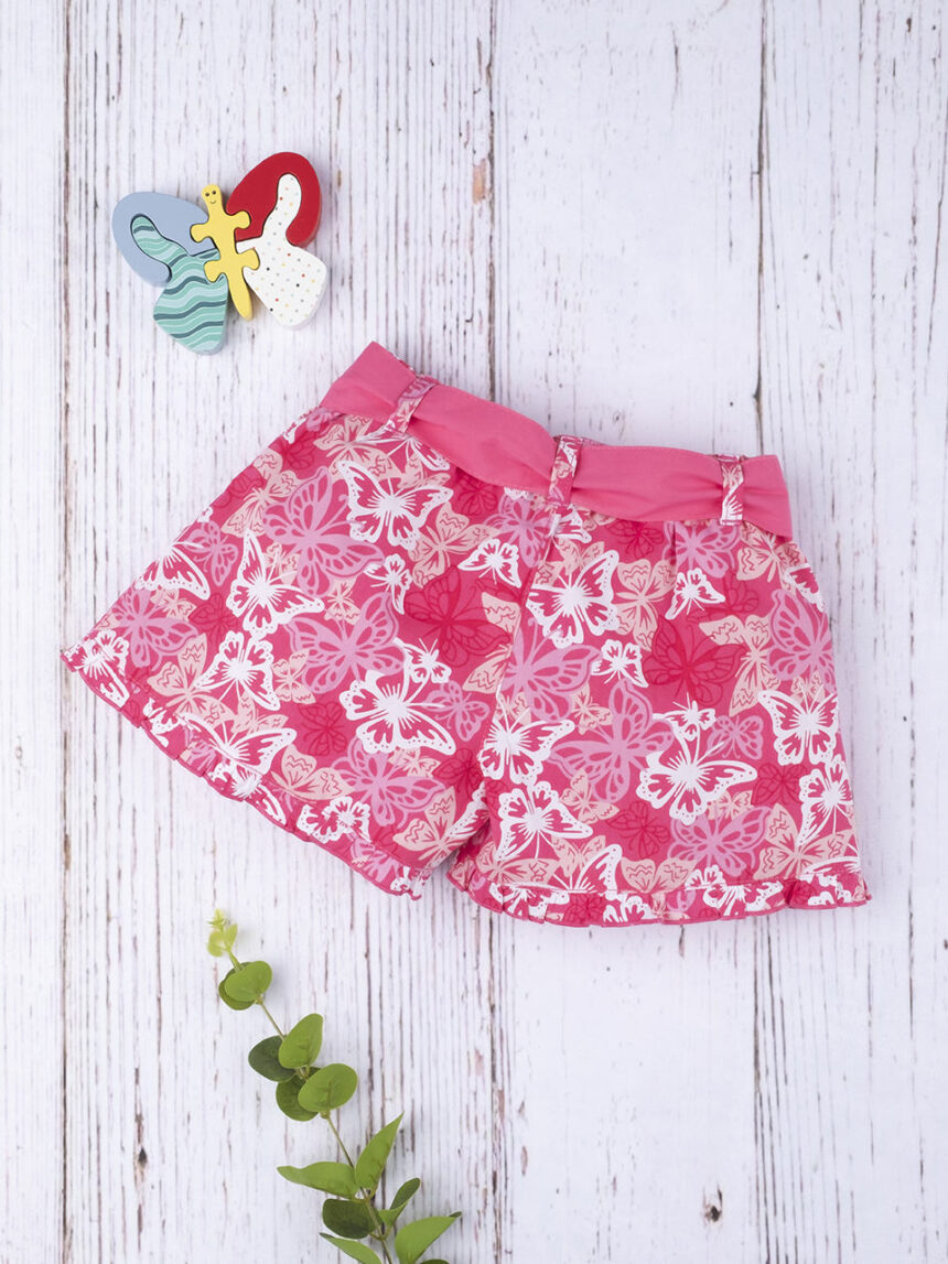 Shorts girl "flower" pink - Prénatal