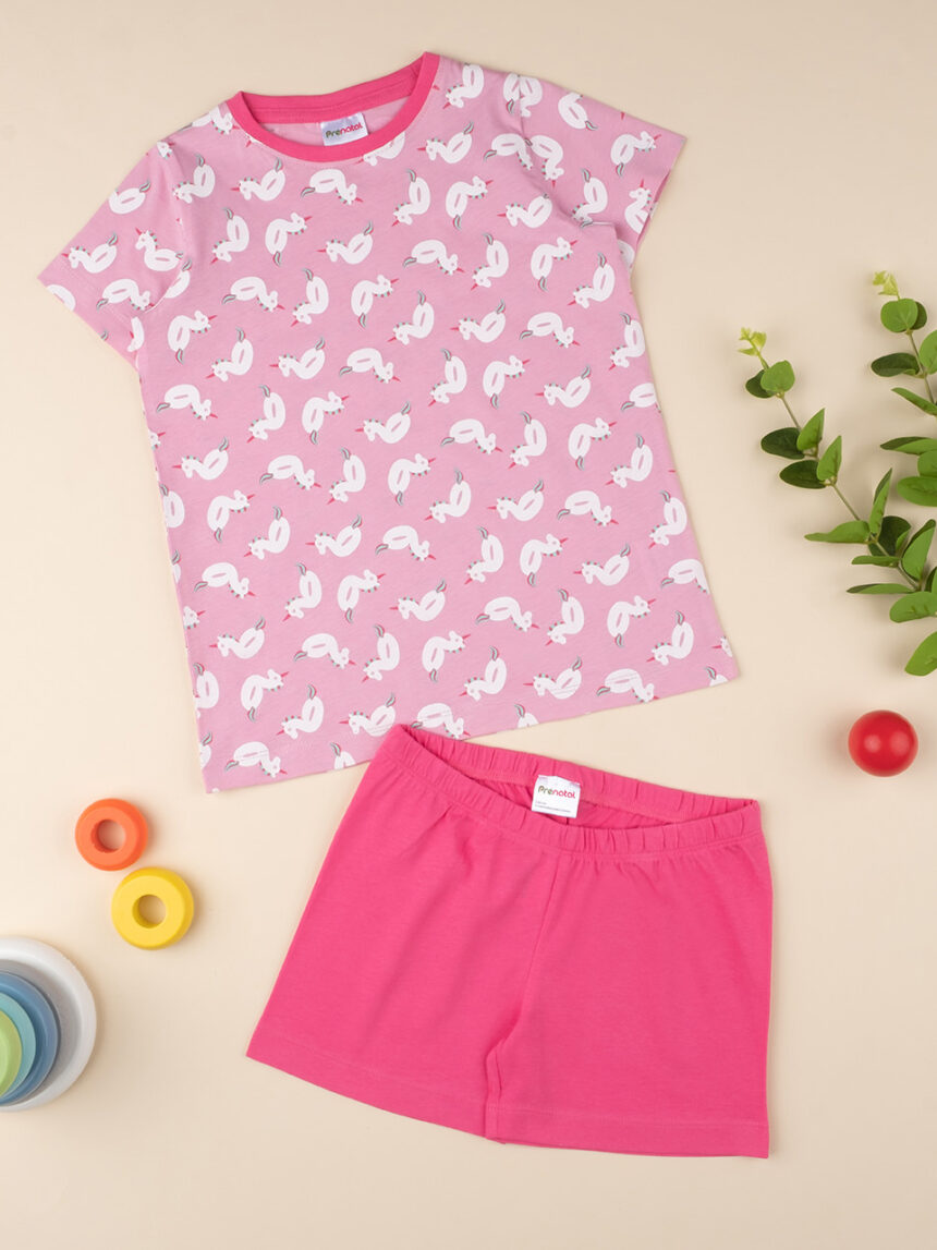 Pijama rosa de niña Bambini Abbigliamento bambina Indumenti da notte Pigiamoni In Extenso Pigiamoni 