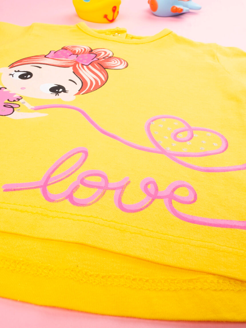 T-shirt girl "love" - Prénatal