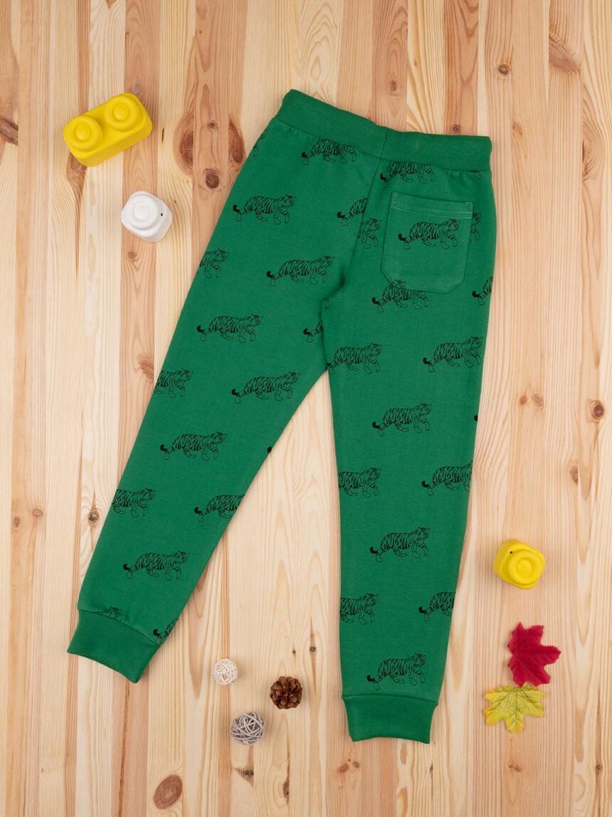 Pantalone felpato bimbo verde - Prénatal