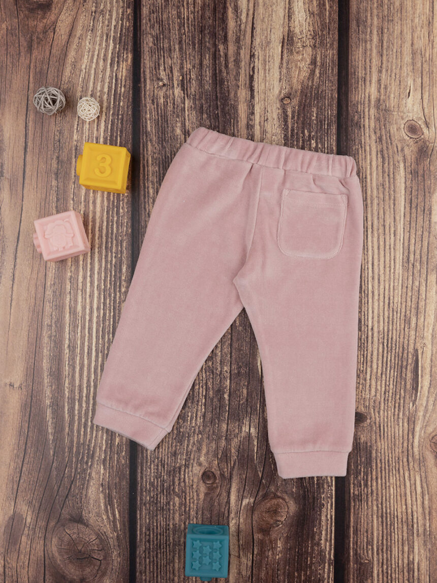 Pantalone ciniglia bimba rosa - Prénatal
