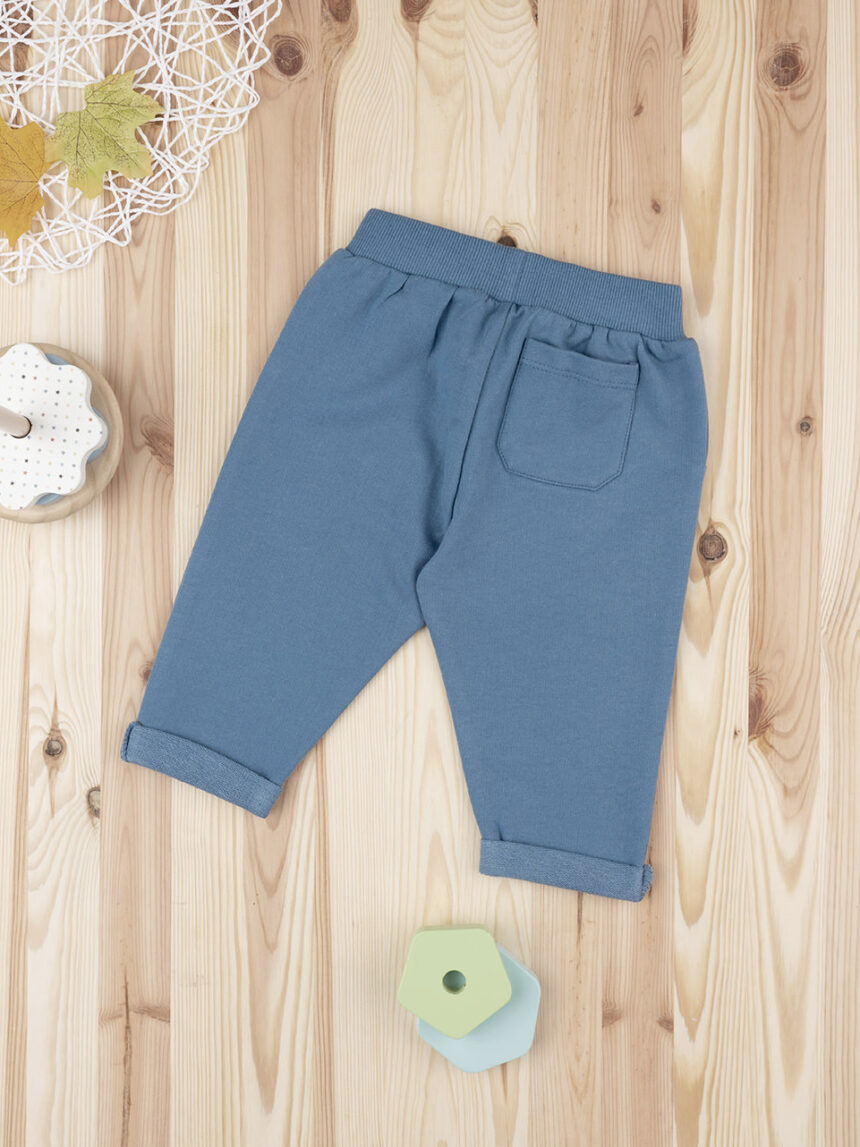 Pantalone felpato boy blu - Prénatal