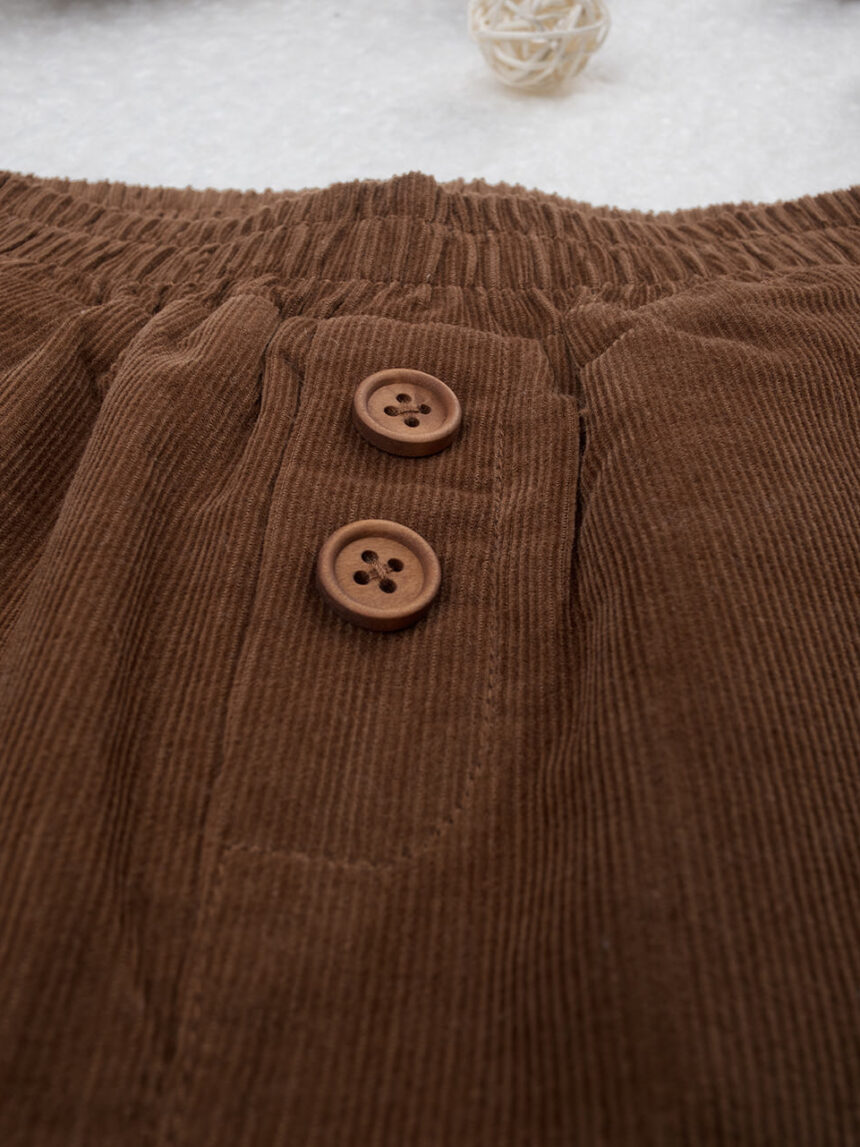 Pantalone velluto bimbo marrone - Prénatal