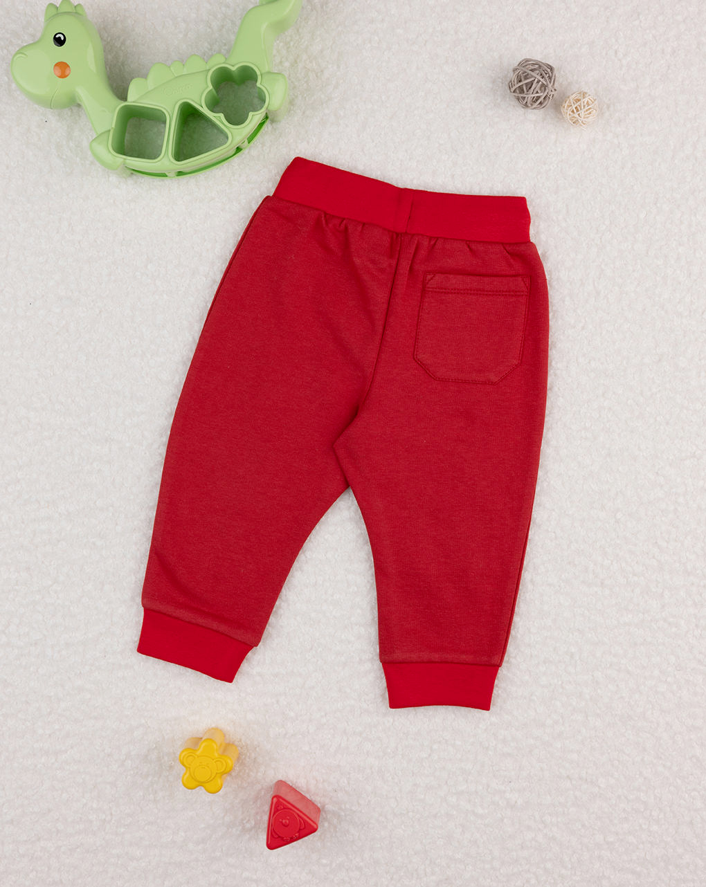 Pantalone felpato bimbo rosso - Prénatal