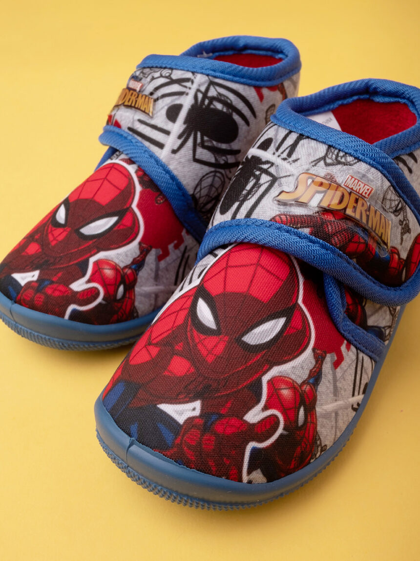 Pantofole bimbo "spiderman" - Silver