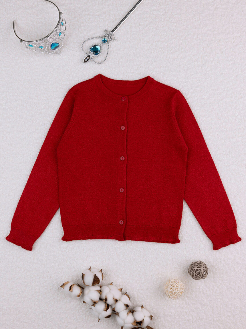 Cardigan tricot bimba rosso - Prénatal