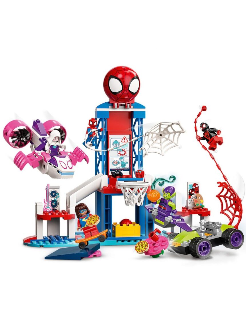 I webquarters di spider-man 10784 - lego marvel super heroes - Spidey