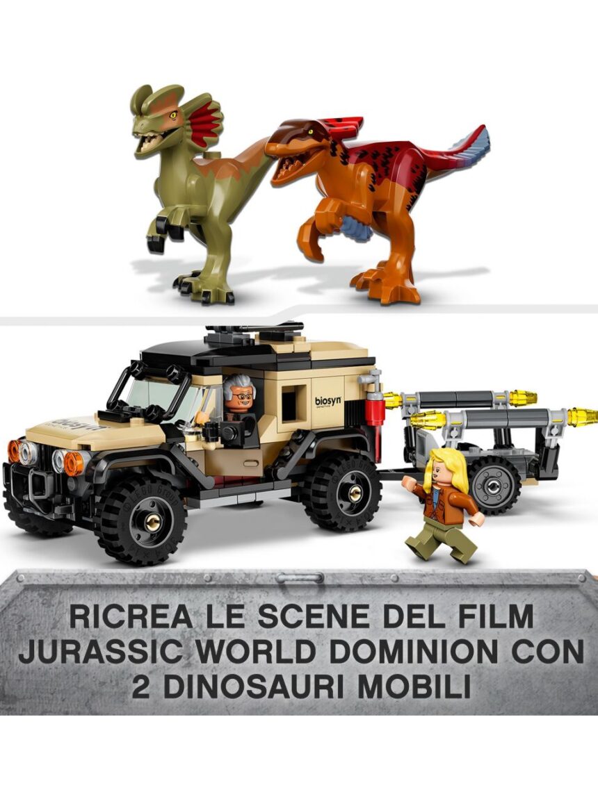 Trasporto del piroraptor e del dilofosauro 76951 - lego jurassic world - LEGO