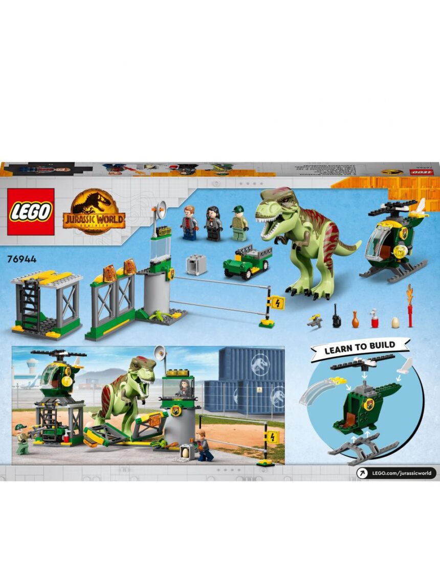 La fuga del t. rex 76944 - lego jurassic world - LEGO