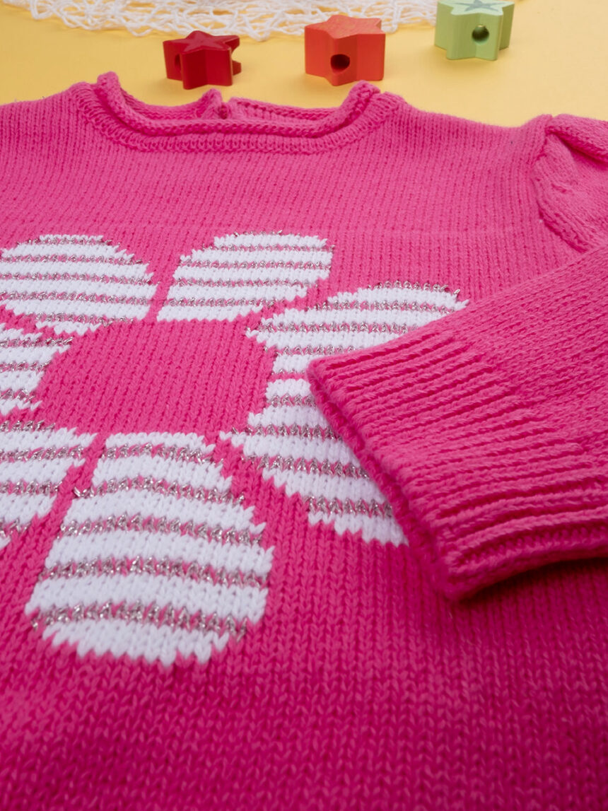 Maglia tricot bimba rosa - Prénatal