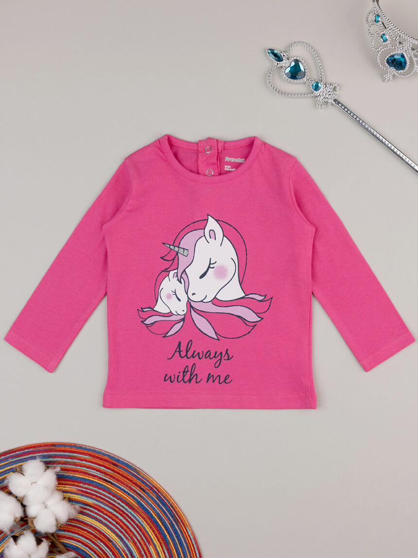 T-shirt bimba rosa "unicorno" - Prénatal