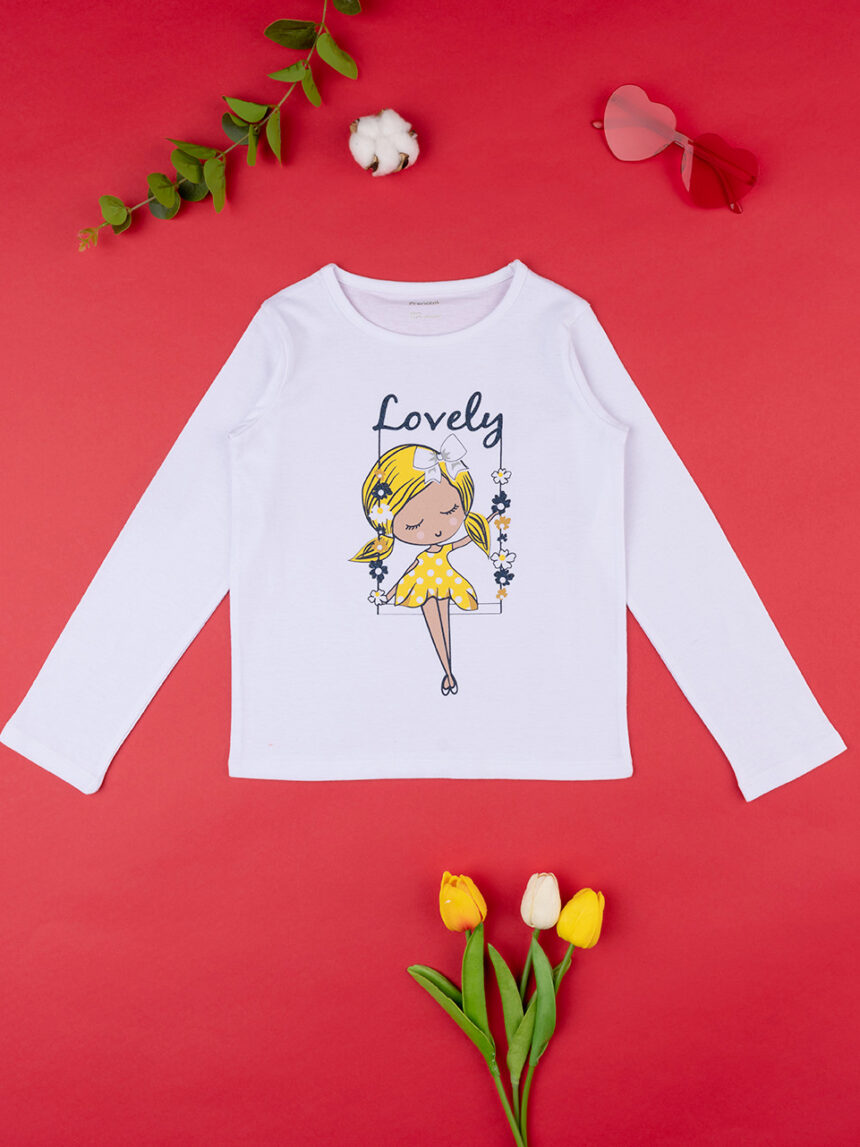T-shirt jersey bimba "lovely" - Prénatal