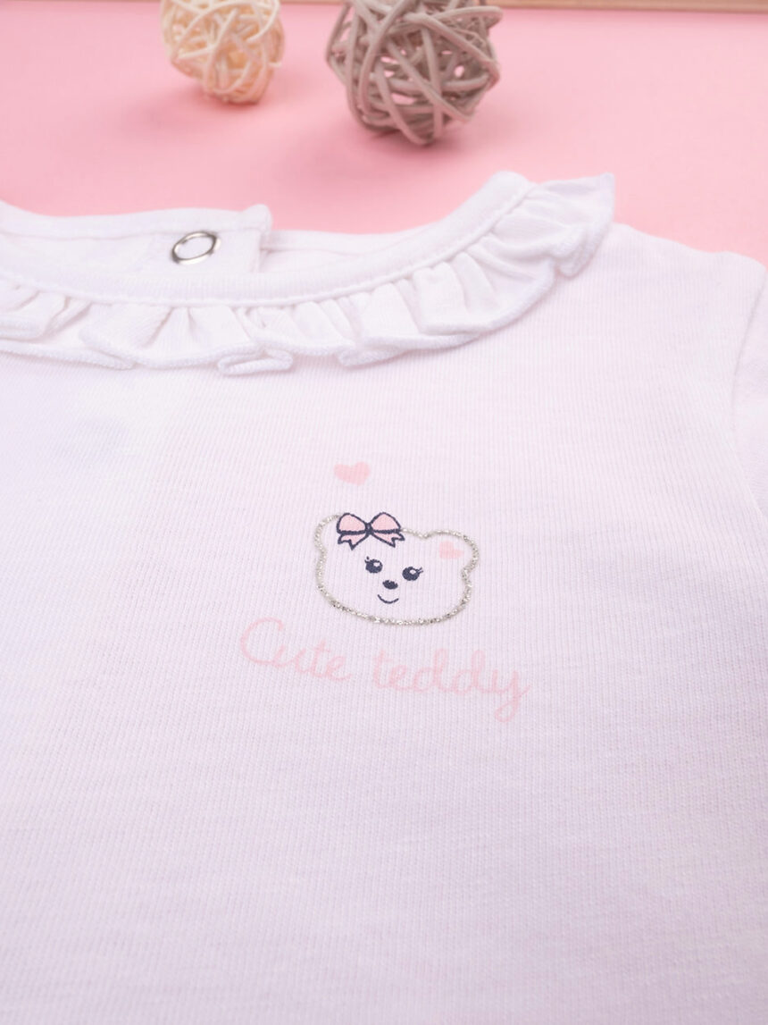 T-shirt jersey bimba "cute teddy" - Prénatal