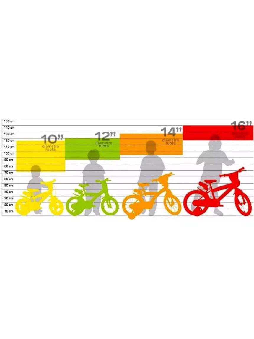 Bici bimba 10" senza freno 3-4 anni - dino bikes - Dinobikes