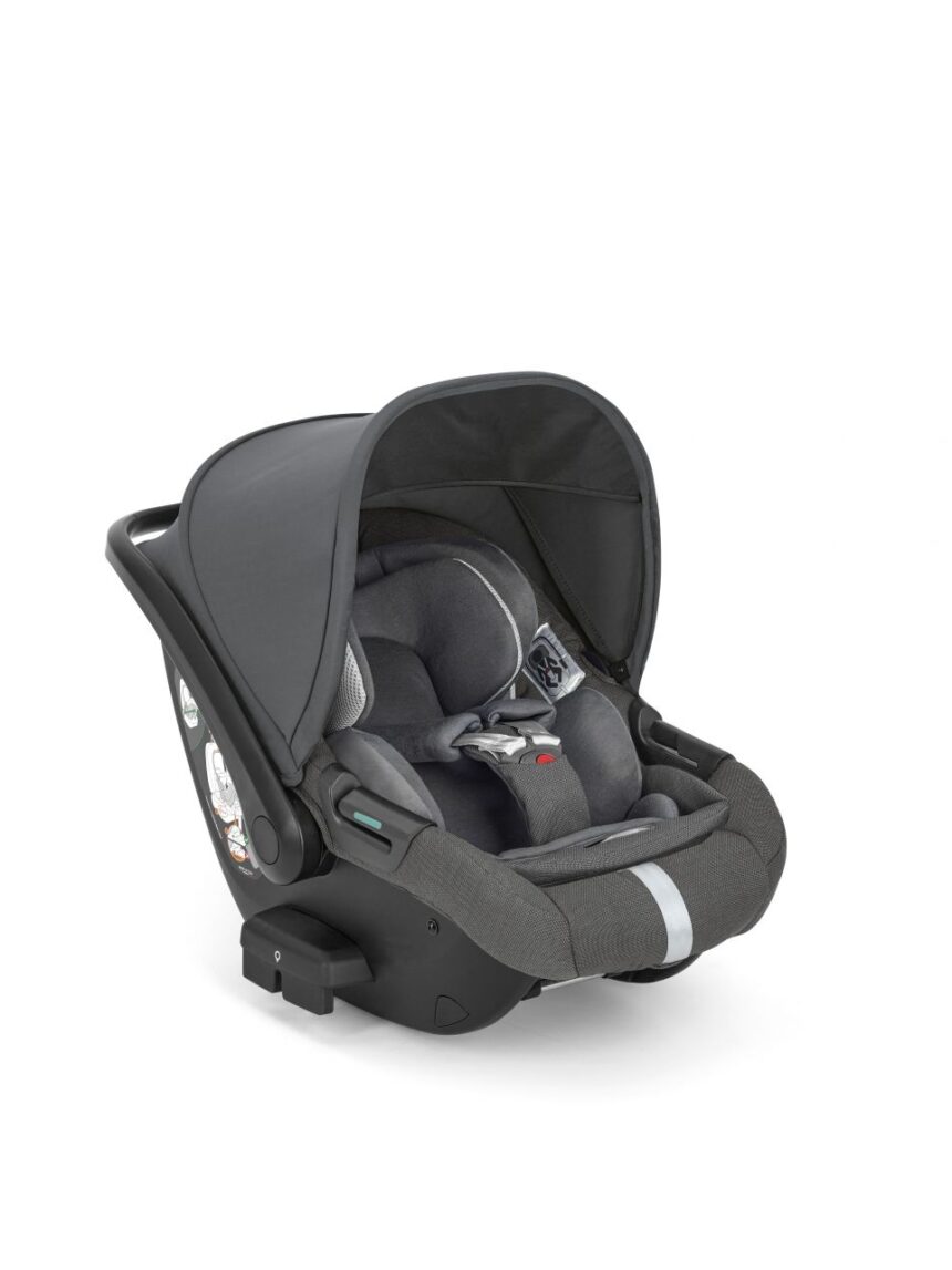Aptica system quattro colore velvet grey con seggiolino auto darwin infant recline + telaio palladio - inglesina - Inglesina