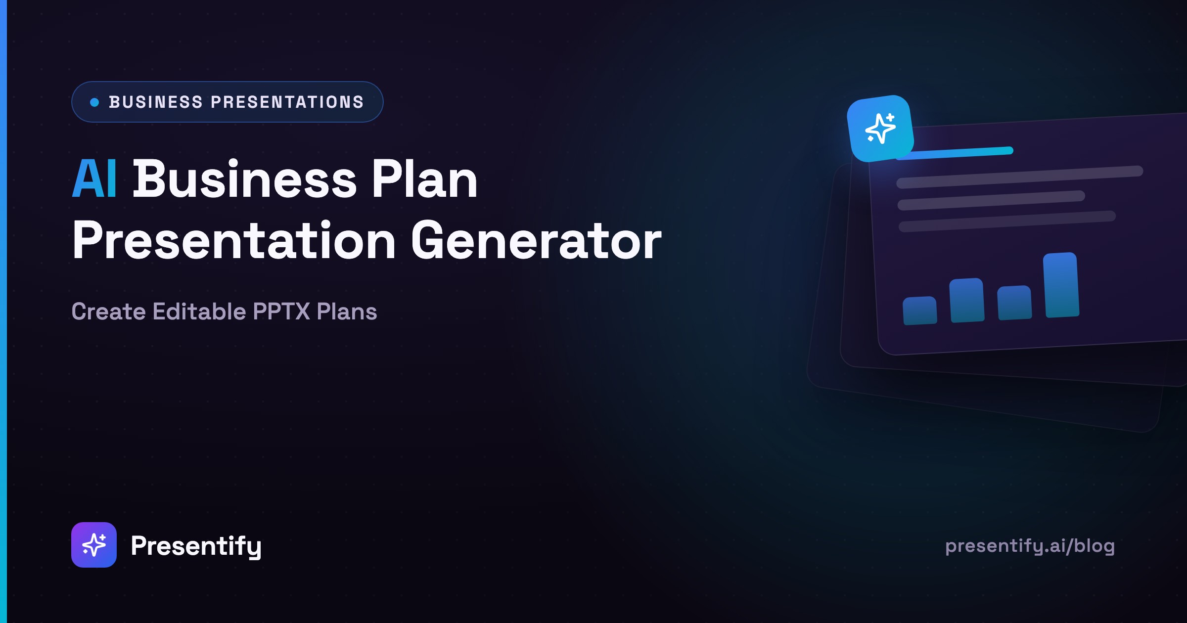 AI Business Plan Presentation Generator: Create Editable PPTX Plans