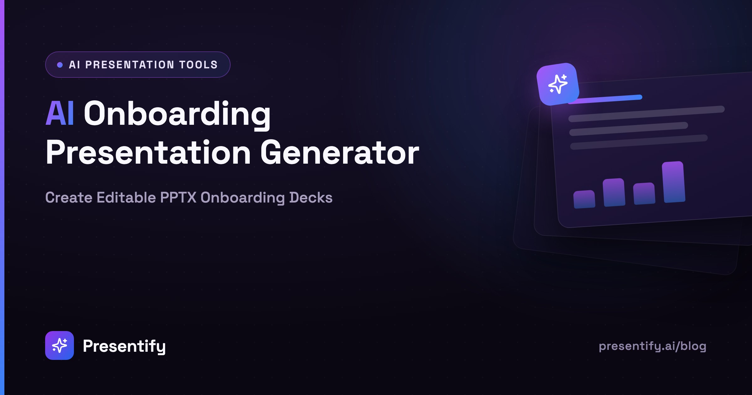 AI Onboarding Presentation Generator: Create Editable PPTX Onboarding Decks