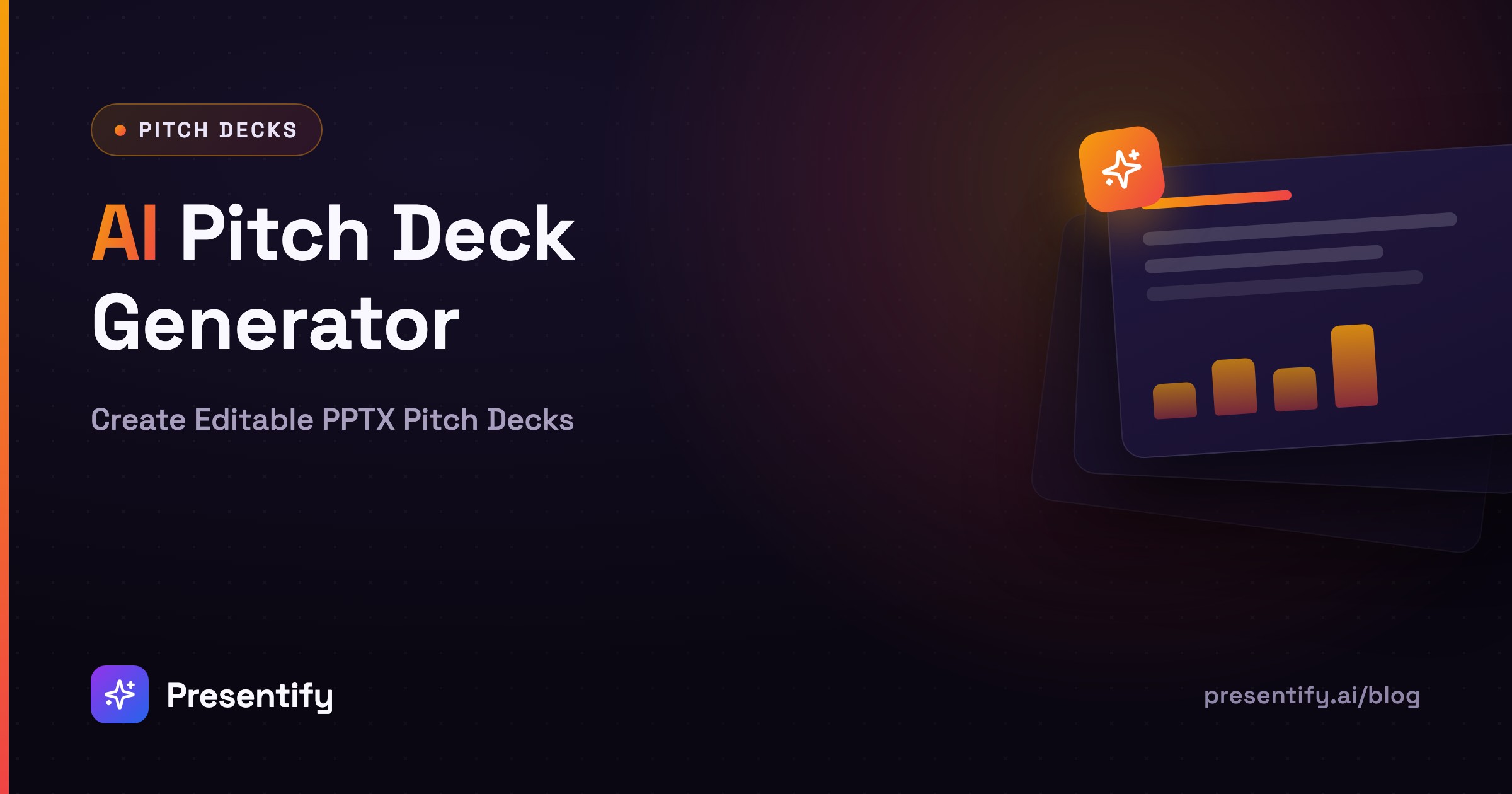 AI Pitch Deck Generator: Create Editable PPTX Pitch Decks