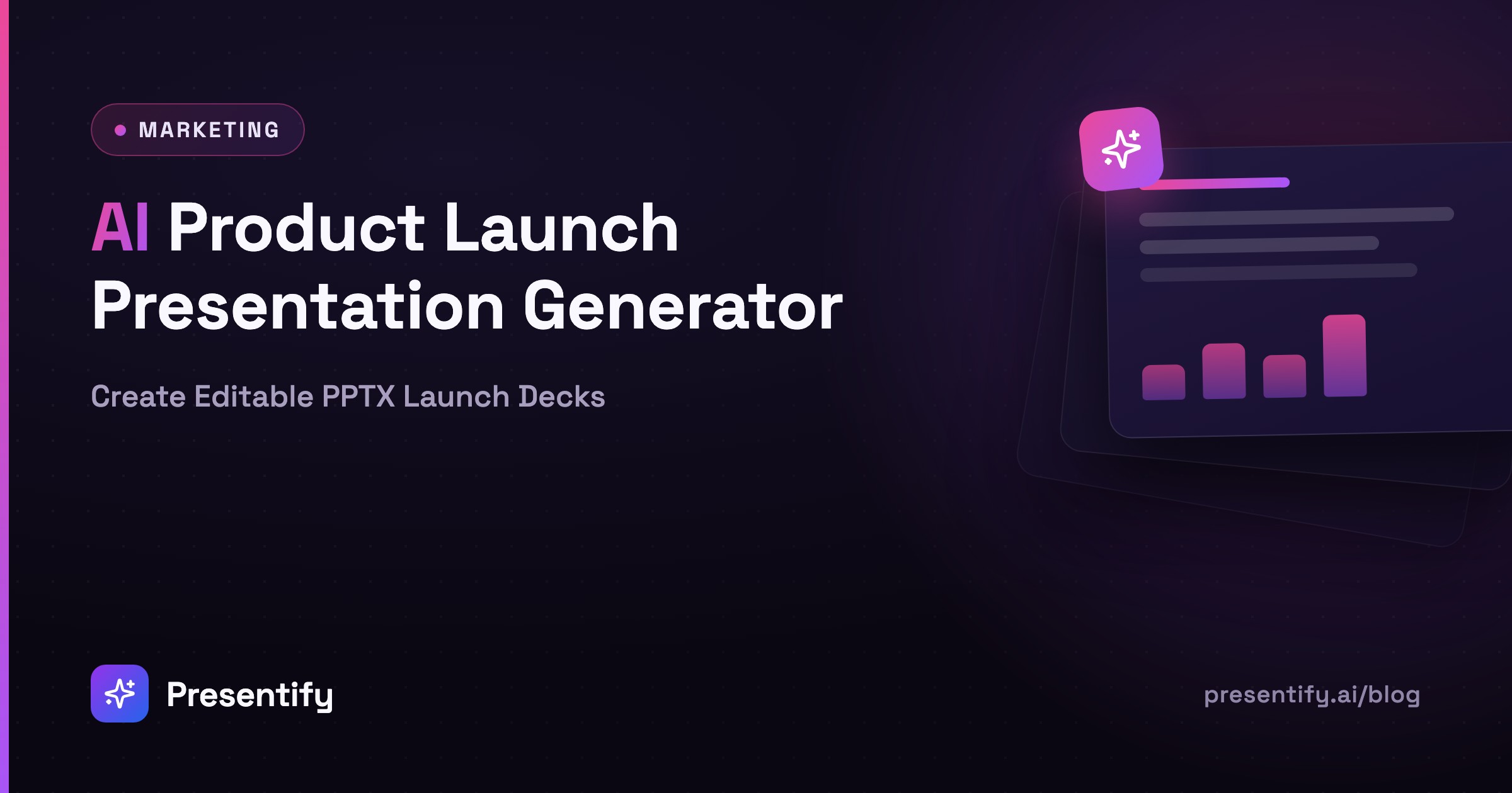 AI Product Launch Presentation Generator: Create Editable PPTX Launch Decks