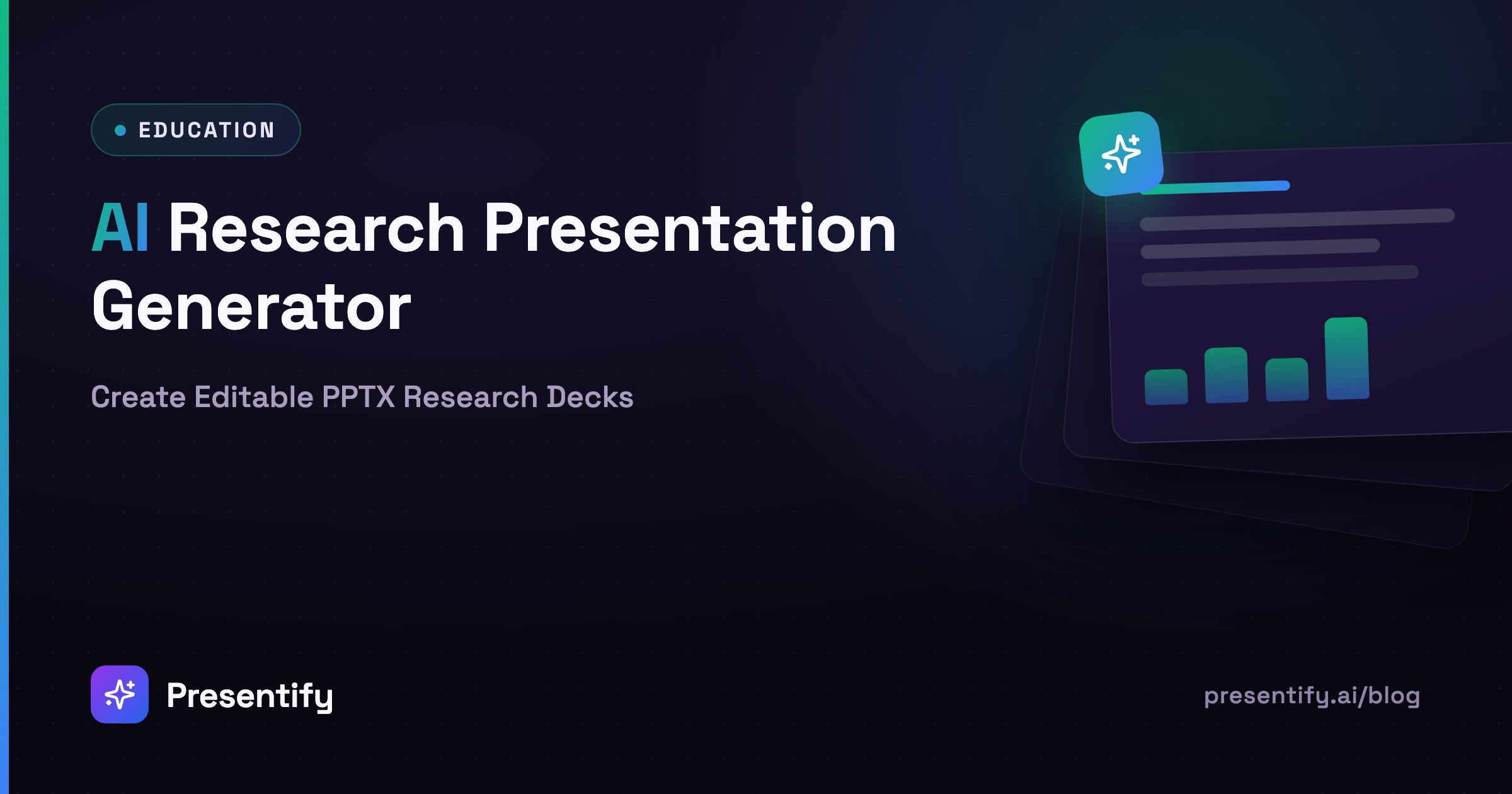 AI Research Presentation Generator: Create Editable PPTX Research Decks