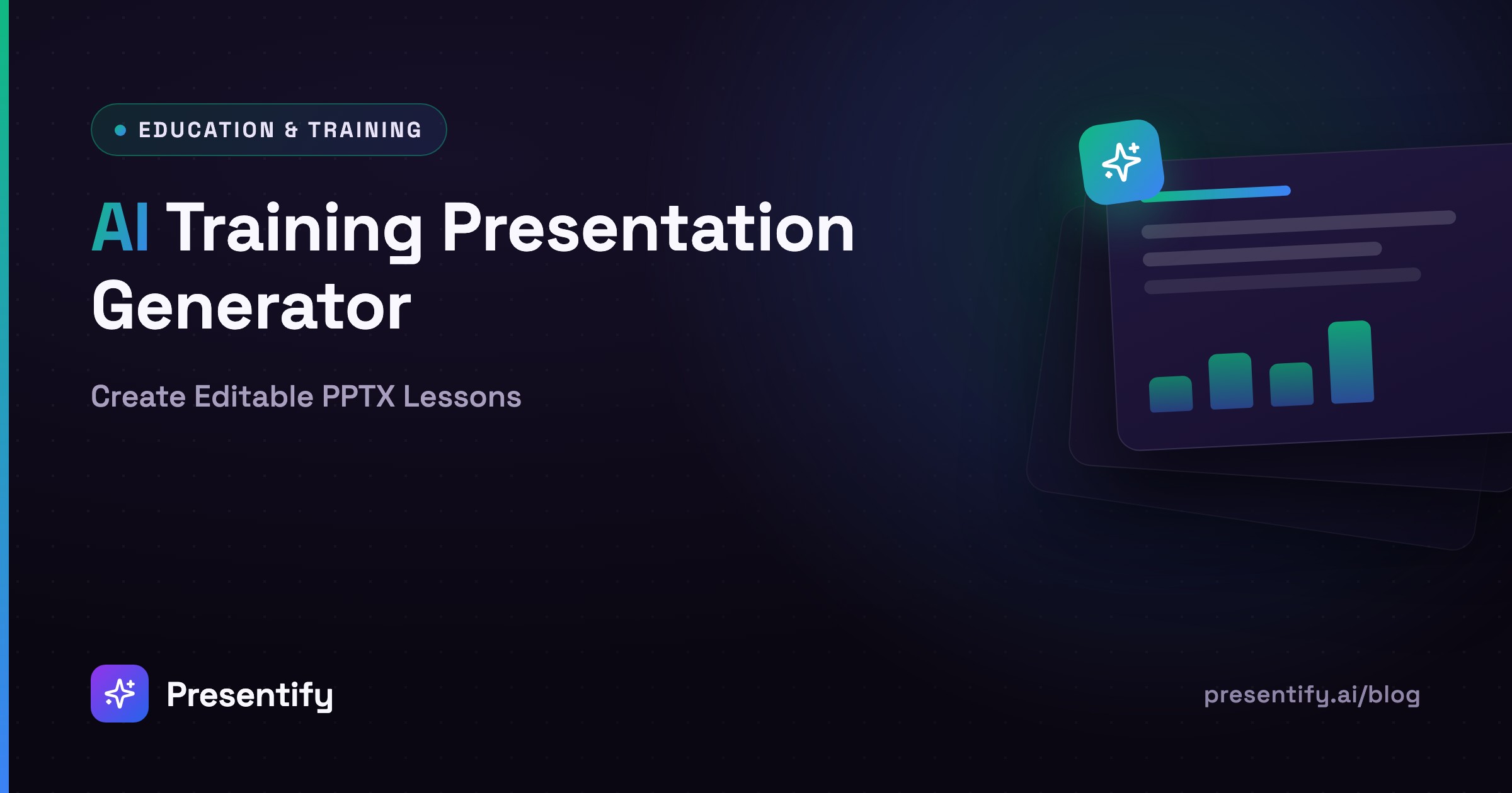 AI Training Presentation Generator: Create Editable PPTX Lessons