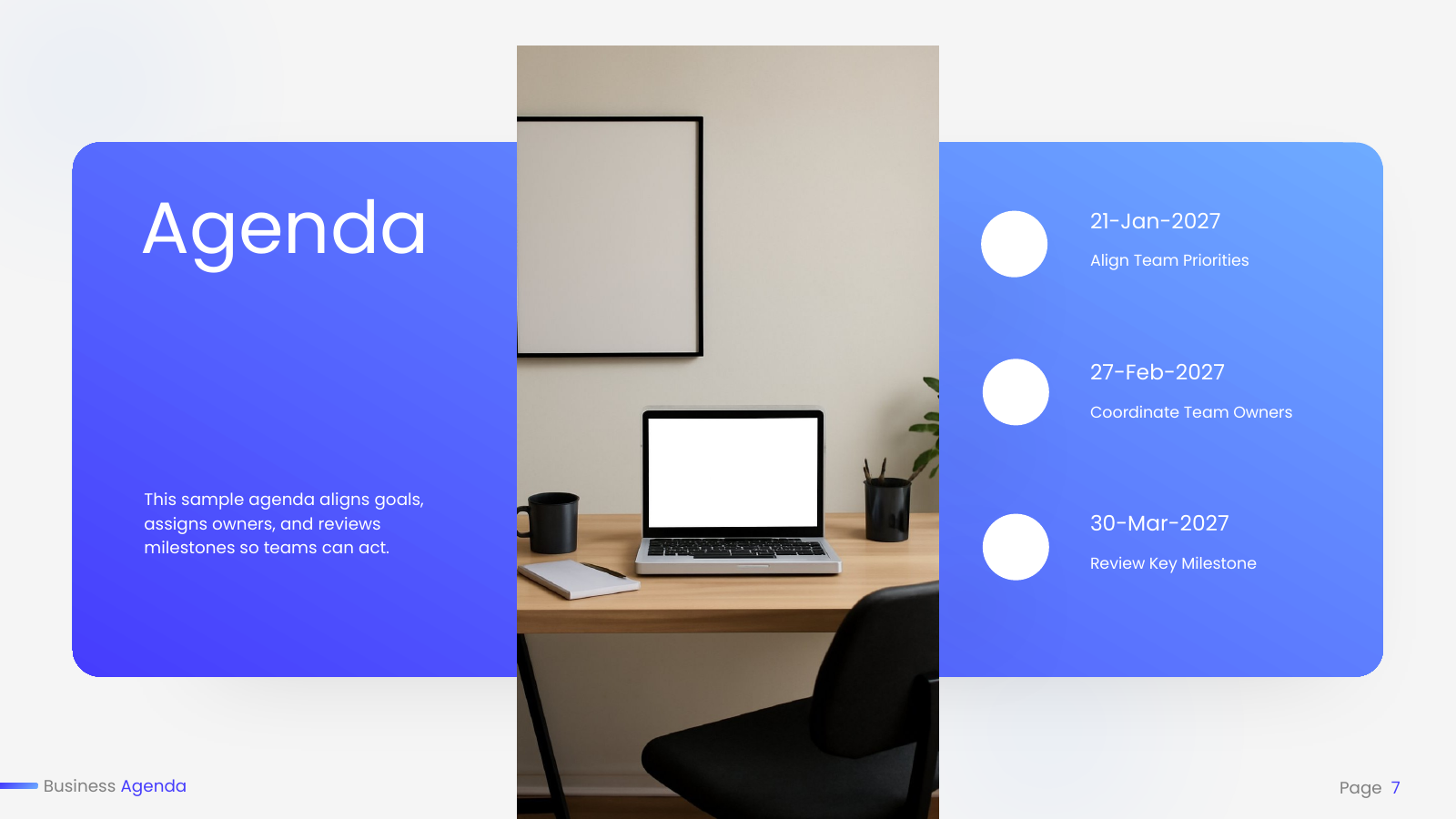 Three-Date Agenda Overview