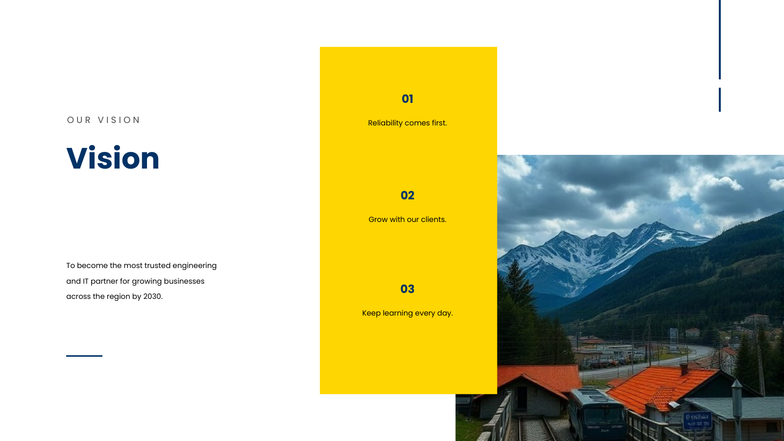 Vision Statement with Three Pillars