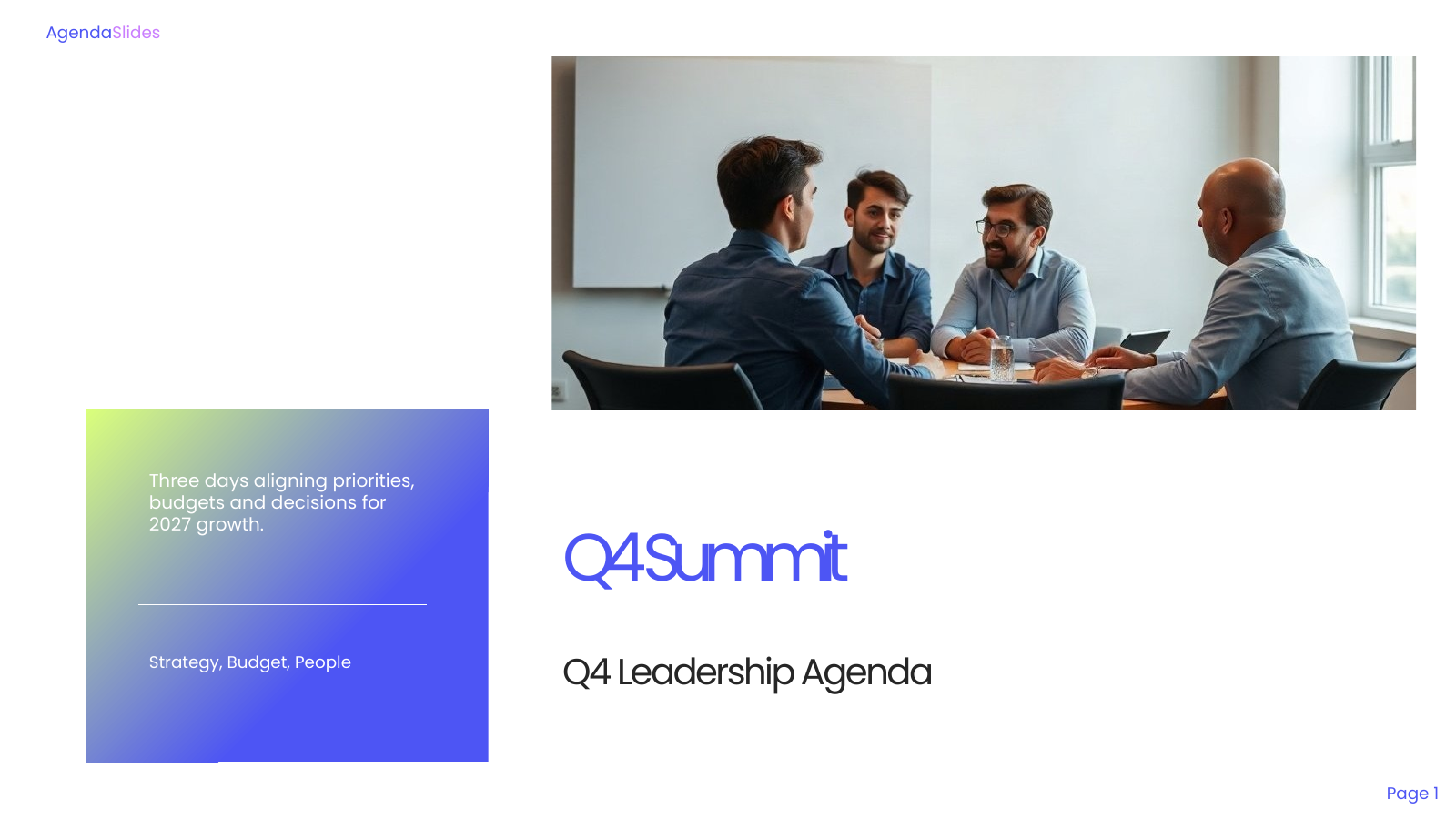 Agenda Cover