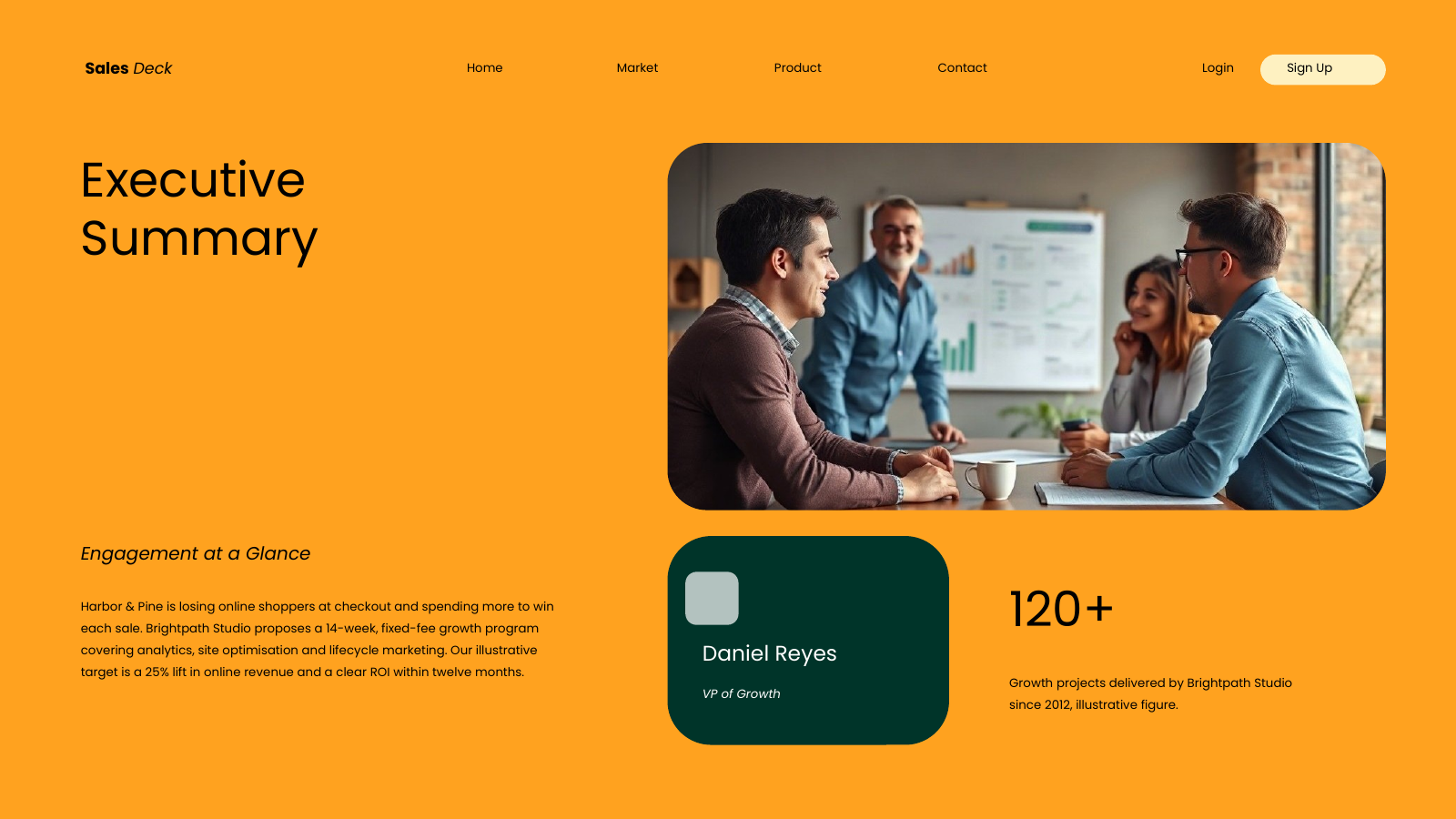 Executive Summary with Sponsor and Key Figure