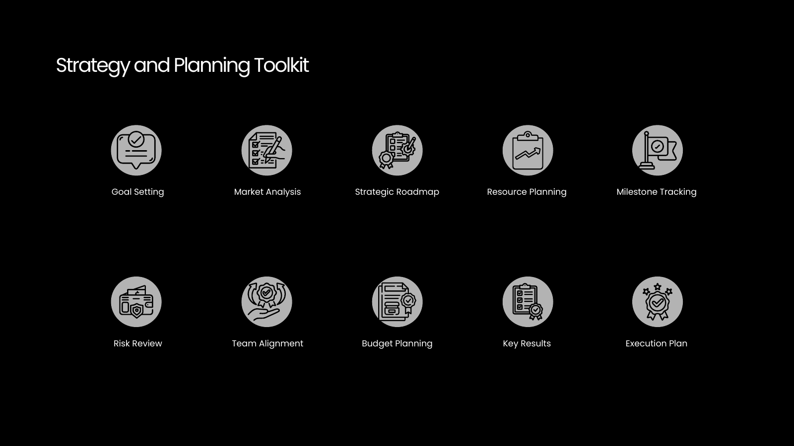 Strategy Icon Set